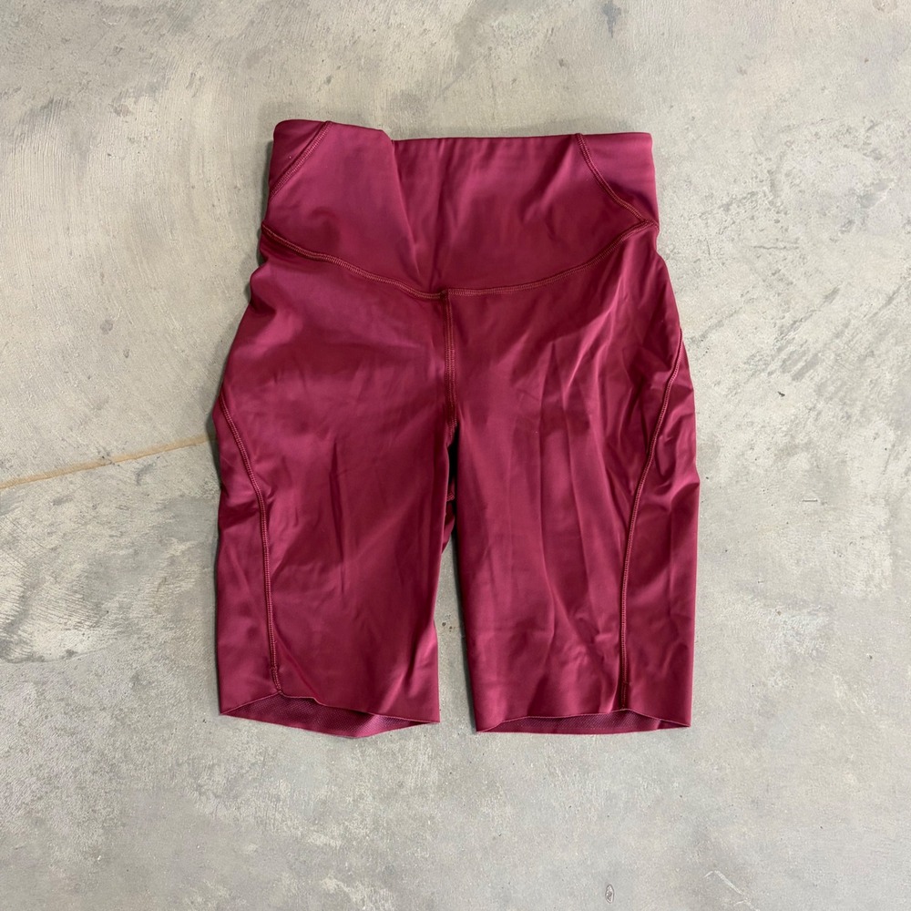 Lululemon Fast and Free High-Rise Short 8 Nulux Burgundy Red Size 4 W7BQSS